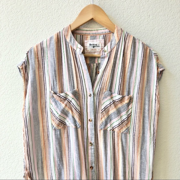 Anthropologie Holding Horses 100% Cotton Merida Tunic Size Small - Picture 5 of 10